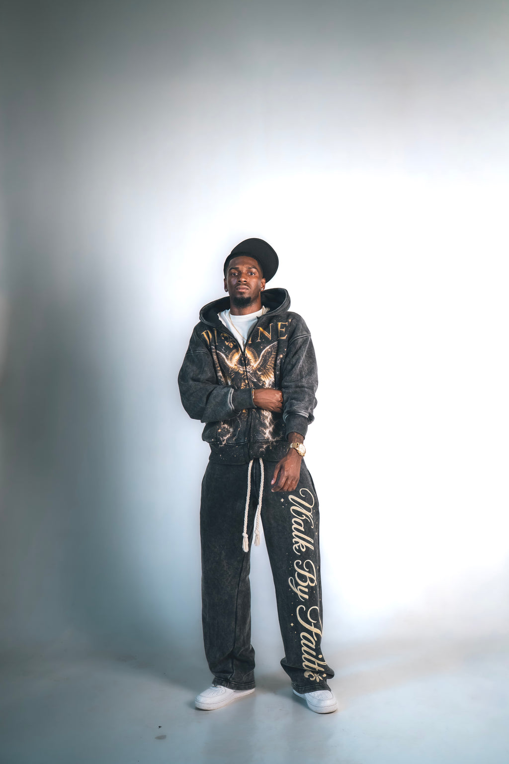 Grey Walk By Faith Sweat Suit